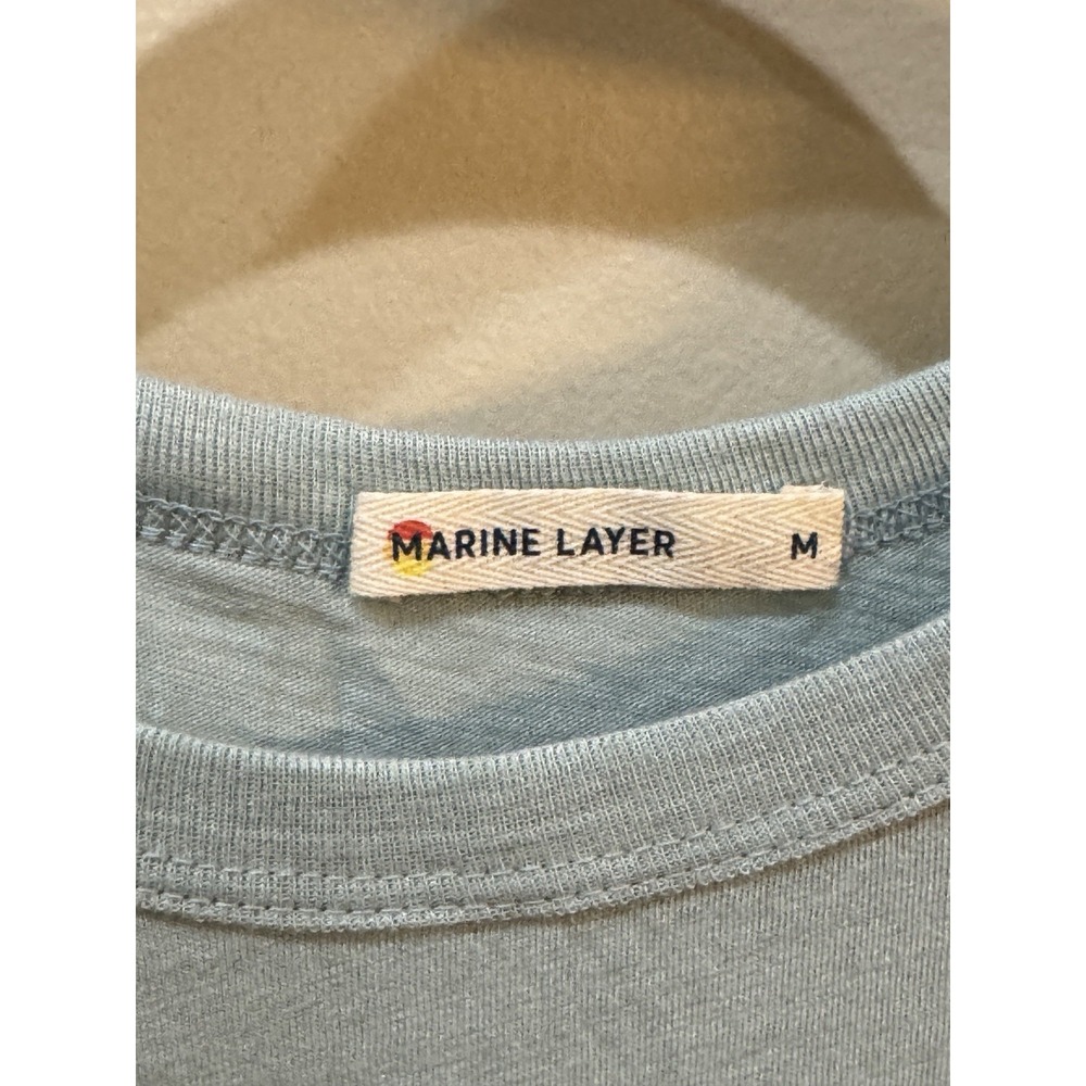 Marine Layer Reese T-shirt Dress‎ Polka Dot Size Medium Seafoam Comfort - Picture 3 of 7